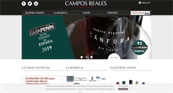 Desktop Screenshot of bodegascamposreales.com